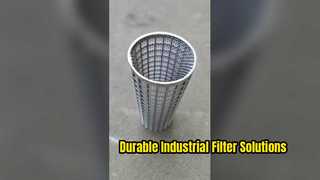 cilindro de filtro multicapa de acero inoxidable