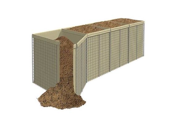 Bastión Defensivo 50 × 50 mm Barrera de gabión para defensa militar y protección contra inundaciones