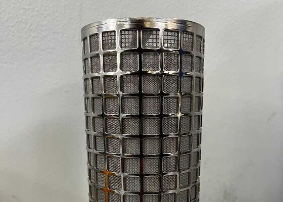 316 Stainless Steel Multilayer Filter Cylinder Used For Filtering Oily Substances