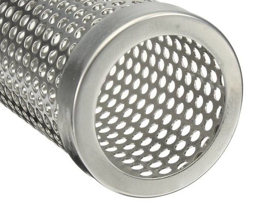 Pantalla de filtro de acero perforada de la tubería Mesh For Filter Liquids Solids y aire