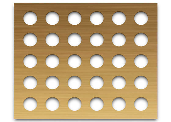 Hoja de metal perforada del agujero redondo para las fachadas constructivas, decoración interior, techos, paredes de división