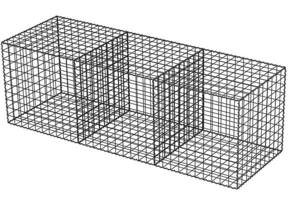 Galfan galvanizado soldó con autógena a Mesh Gabion Baskets Defense Gabion soldó con autógena la malla de alambre
