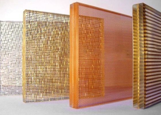La tela laminó el vidrio, ató con alambre el vidrio, Mesh Brings Noble arquitectónico laminado y encanto elegante a los edificios