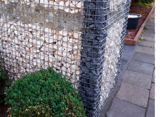 El paisaje soldó con autógena 5m m que las cestas de Gabion atan con alambre a Mesh Rock Retaining Wall