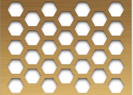 Hoja de metal perforada del agujero hexagonal versátil, estable y económica para el arquitecto And Fence