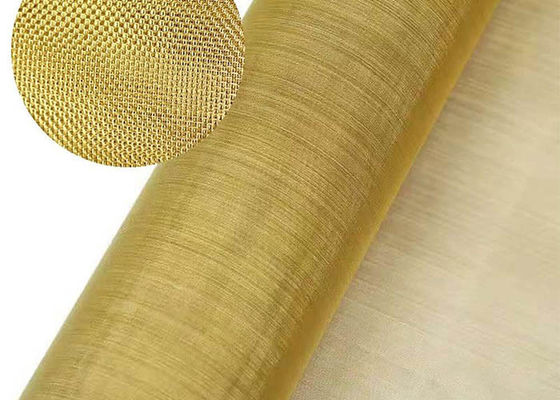 Malla de alambre de cobre amarillo decorativa tejida áreas químicas arquitectónicas del paño de alambre
