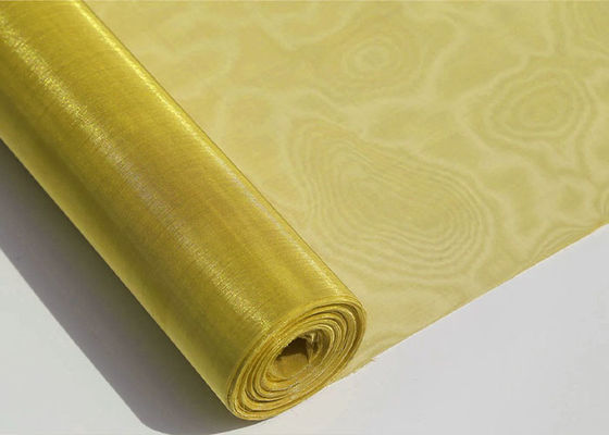 Malla de alambre de cobre amarillo decorativa tejida áreas químicas arquitectónicas del paño de alambre