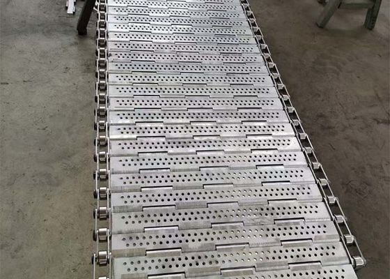 banda transportadora perforada de la placa de 1mm-4m m para los productos leves y de alta densidad