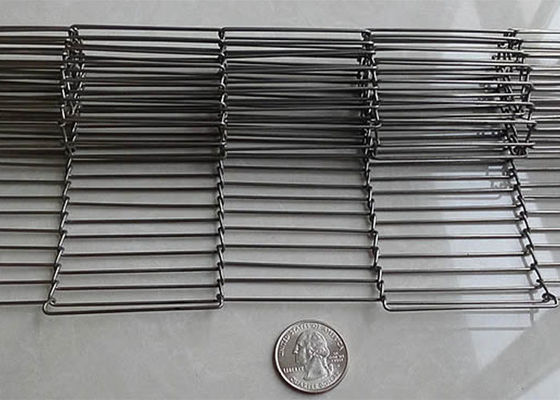 3" a 14" banda transportadora Flex Wire Mesh Conveyor Belt plano del metal