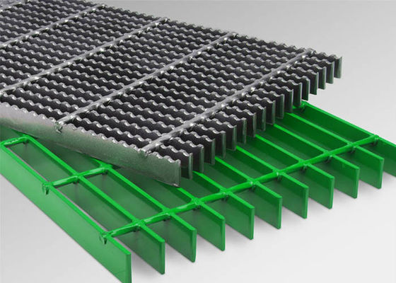 I Barras de acero de rejilla de rodamiento de 25x5x3 mm para plataformas industriales