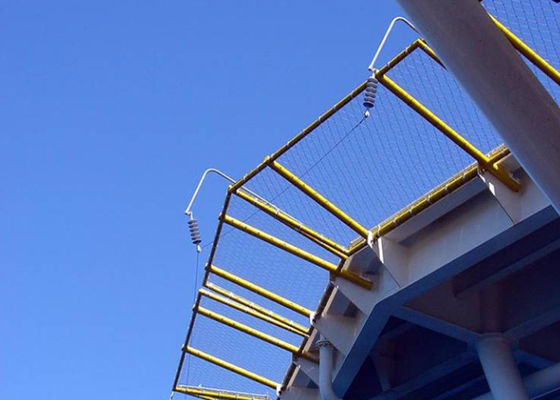 Tamaño neto del agujero del perímetro 20×38 30×30 40×60 del helipuerto de la capa del PVC