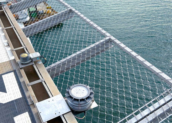 Tamaño neto del agujero del perímetro 20×38 30×30 40×60 del helipuerto de la capa del PVC