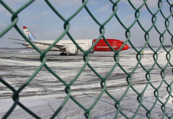 caliente de Helideck Safety Net de la cerca de perímetro del aeropuerto de 3.5m m 4.5m m sumergido galvanizado