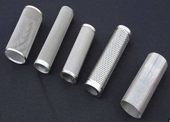Fácil limpieza Filtro de malla de alambre cilindro Resistencia a altas temperaturas en productos químicos del petróleo