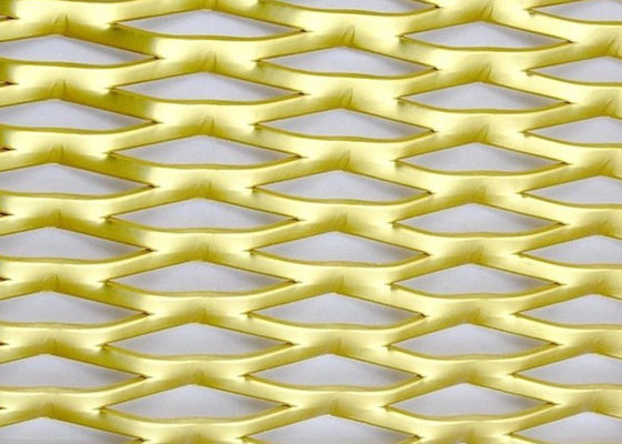 Envasado en polvo de aluminio de malla metálica expandida para fachada de revestimiento de edificios