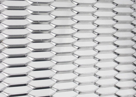 Agujero hexagonal de malla extendida de aluminio galvanizado de 1,2x2,4 m