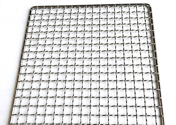 Grill de metal de barbecue en malla de metal encorvado borde cubierto para Bbq Grill Rack