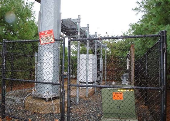 Seguridad eléctrica 1.8 M Vínil de revestimiento de cercas de enlace de cadena