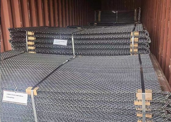 Tejido Vibración de la pantalla de minería de malla de tamaño 12,5 mm Doble encrucijado