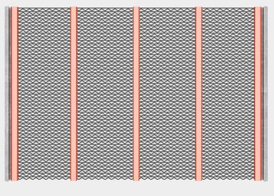 Malla de cribado autolimpiante triangular para minería, diámetro de alambre 1.2-5mm