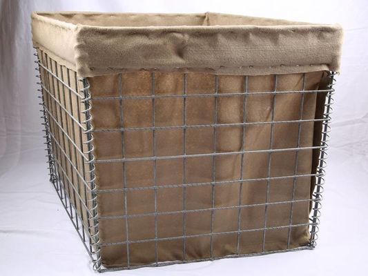 2 " × 2 " de malla de apertura Gabion Pared de explosión 3 mm Diámetro de alambre Defender balas en el control militar Inundación del mar