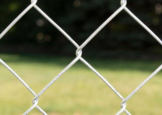 4 mm de diámetro cerco de enlace de cadena galvanizado resistente a la corrosión cerco de seguridad elástico
