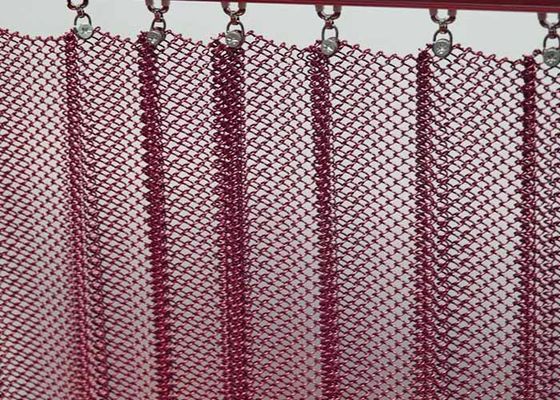 1.0 mm Diámetro de alambre de aluminio de bobina de metal cortina de cortina interior de malla decorativa para hogares y hoteles