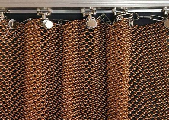 1.0 mm Diámetro de alambre de aluminio de bobina de metal cortina de cortina interior de malla decorativa para hogares y hoteles