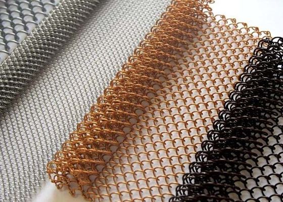 1.0 mm Diámetro de alambre de aluminio de bobina de metal cortina de cortina interior de malla decorativa para hogares y hoteles