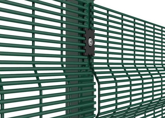 Cercas galvanizadas de malla rígida antiascensión de color negro 358 para una mayor resistencia