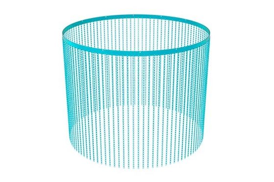 Apariencia fina y características ignífugas Punto de fusión alto malla de alambre decorativa de aluminio con tratamiento anodizado