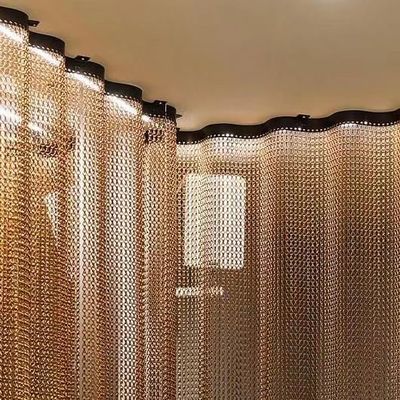 Pantalla de mosca de cadena de aluminio para pantalla de decoración de puertas o ventanas