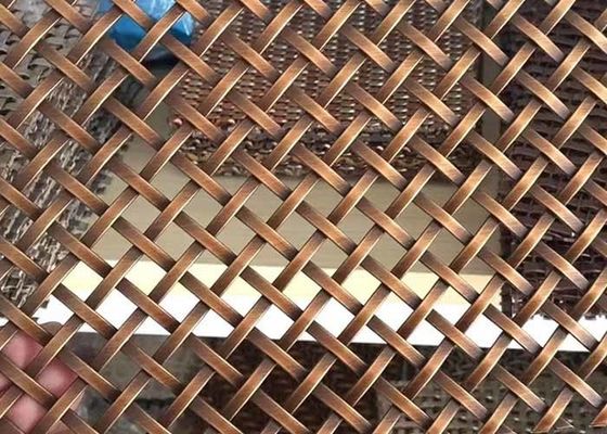 Rejas de alambre decorativo de 2 mm de espesor para gabinetes y decoraciones arquitectónicas 31% área abierta