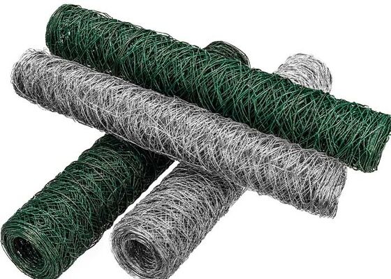 Redes de aves de corral galvanizadas, recubiertas de PVC y de acero inoxidable