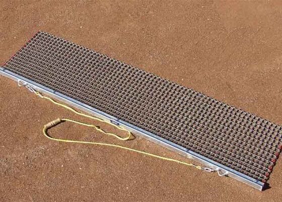 Galvanized Steel Lawn Drag Net Wire Mesh Turf Leveling Debris Removal Drag Mat Custom Size