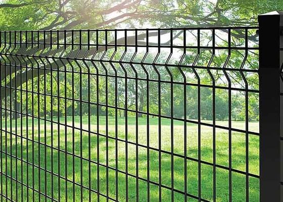 valla de seguridad 3D Metal Wire Fence de 50×100m m 5m m con el poste cuadrado