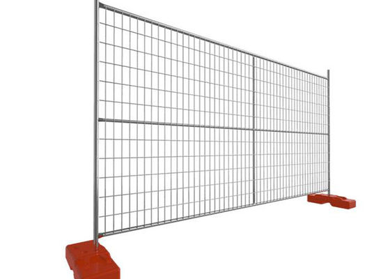 Panel de cerca galvanizado temporal de 4 mm de espesor caliente marco redondo 42 micras