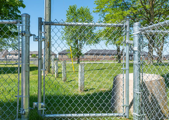 25 mm 3 mm de diámetro cerco de enlace de cadena galvanizado alambre de acero a bajo carbono