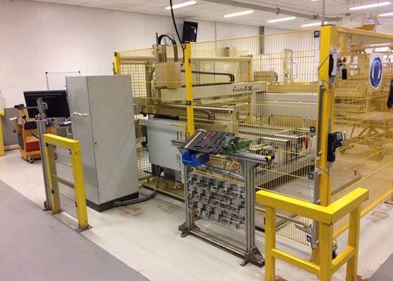 Protección de la máquina Seguridad de la cerca de alambre de metal Revestimiento en polvo de acero bajo en carbono