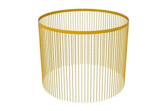 Pantalla de mosca de cadena de aluminio para pantalla de decoración de puertas o ventanas