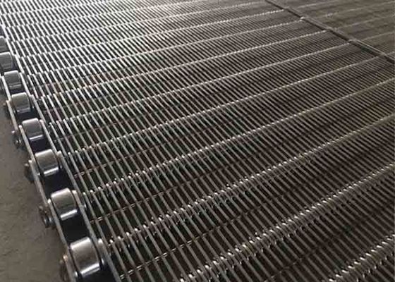 Cinta de eslabones de acero inoxidable de grado alimenticio SS304 SS316 Ancho personalizado